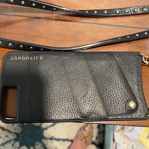 Bandolier iPhone 8 Plus leather case with strap